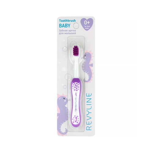 Детская зубная щетка Revyline Kids US3900 Ultra soft фиолетовая, от 0 до 3 лет | фото