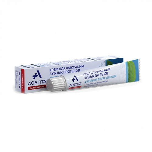 Крем для фиксации зубных протезов Асепта с нейтральным вкусом, 40 гр | фото
