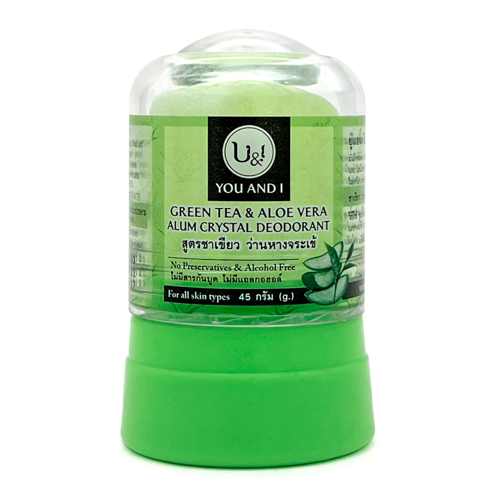 U&I Кристаллический дезодорант, натуральный с Зеленым Чаем и Алоэ | фото