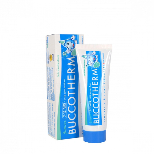 Зубная паста Buccotherm для детей 7-12 лет вкус сладкая мята с термальной родниковой водой, 50 мл | фото