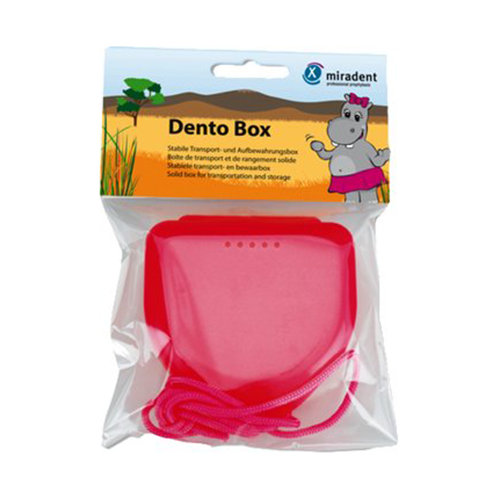 Dento Box футляр для детских кап, пластинок, розовый | фото