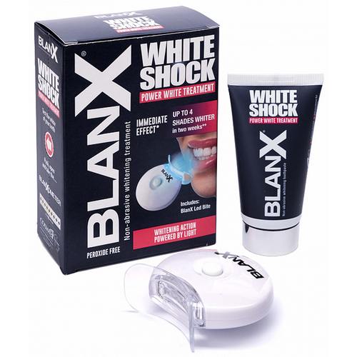 BlanX White Shock Treatment отбеливающая паста с лампой | фото