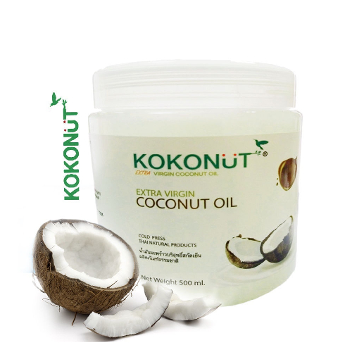 Kokonut Кокосовое масло Экстра Премиум 100% Coconut Extra Premium Virgin Coconut Oil 500 ml банка | фото