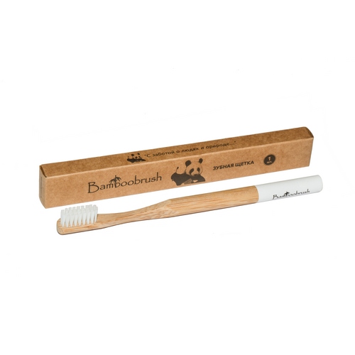 5025 Зубная щетка Bamboobrush из бамбука (средняя жесткость)