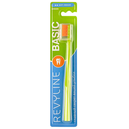 Revyline SM5000 BASIC зубная щётка, салатовая с оранжевой щ. | фото