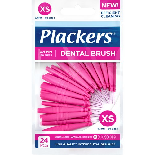 Межзубные ершики Plackers Dental Brush XS, 0.4 мм | фото