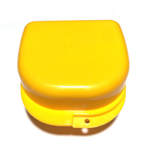 Plastic Box бокс пластиковый, 78*83*45 мм, цвет: желтый | фото