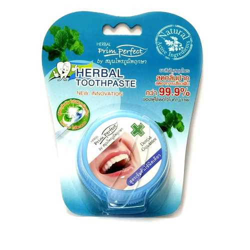 Растительная зубная паста Prim Perfect Herbal Toothpaste 25г в блистере | фото