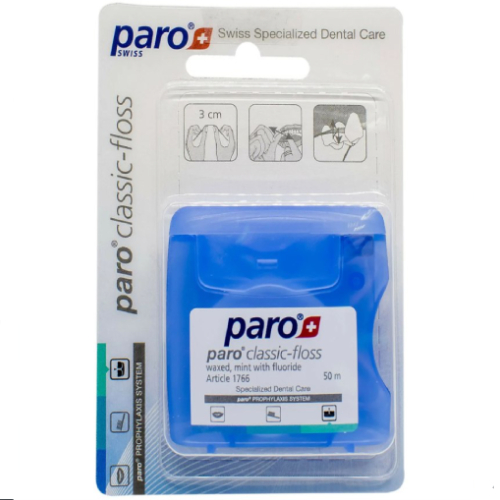 Paro Classic-floss Зубная нить вощеная 50 м | фото