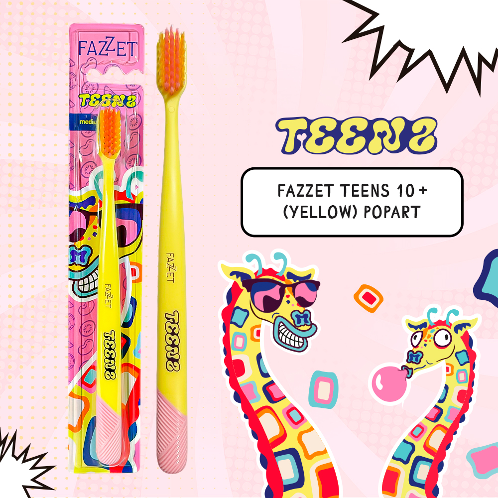 Зубная щетка для подростков Fazzet TEENS Pop-Art 10+ | фото