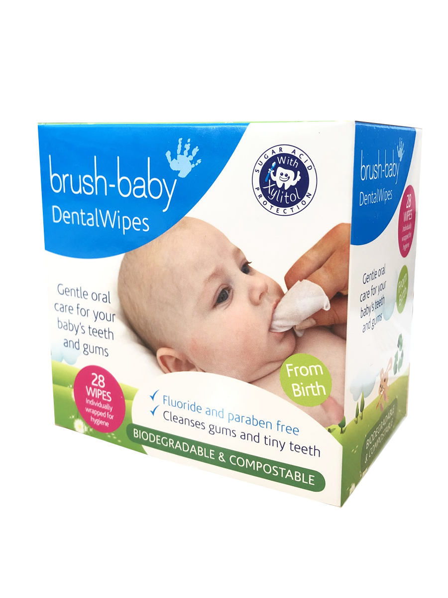 Brush-Baby DentalWipes детские зубные салфетки слайд 4