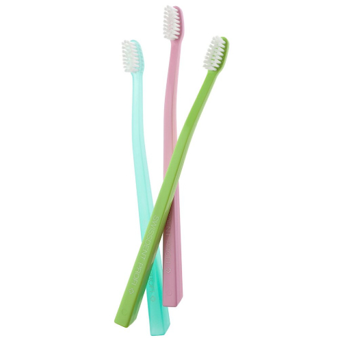 зубная щетка мягкая Swissdent Profi Whitening 3 шт Verbier (бирюзовый, розовый, св. зеленый)