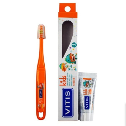 Dentaid Зубная щетка Vitis Kids от 3х лет + зубная паста 8 мл | фото