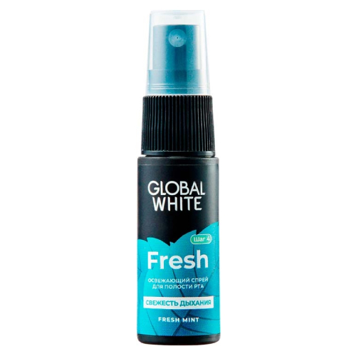 Global White Fresh освежающий спрей для полости рта слайд 1