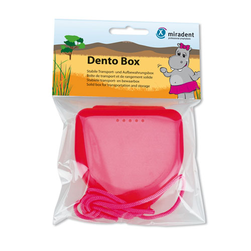 Dento Box футляр для детских кап, пластинок, розовый слайд 1