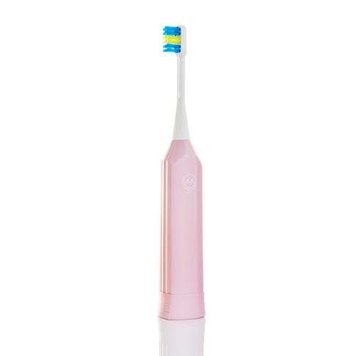 Детская электрическая зубная щетка для детей 3 года до 10 лет. Розовая.