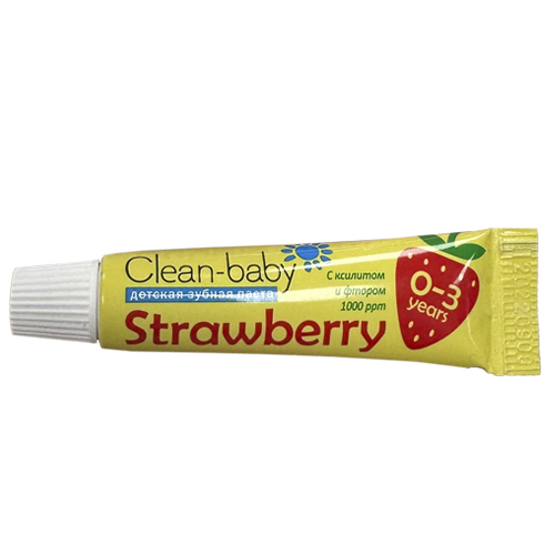 ОБРАЗЕЦ: Clean- baby - Паста зубная детская (0- 3 лет) 5 мл (Strawberry)