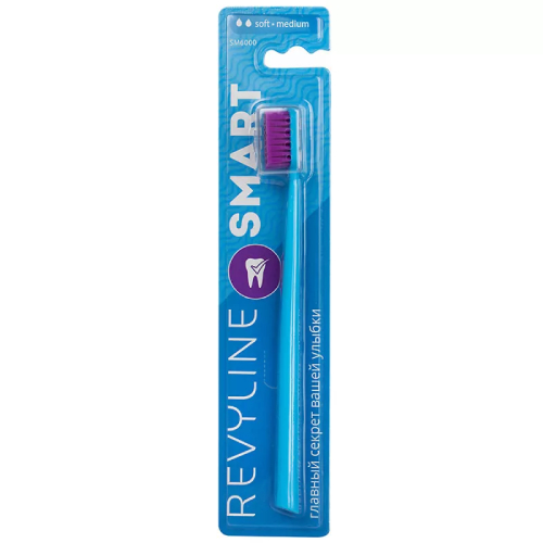 Revyline SM6000 SMART зубная щётка, голубая с фиолетовой щ.
