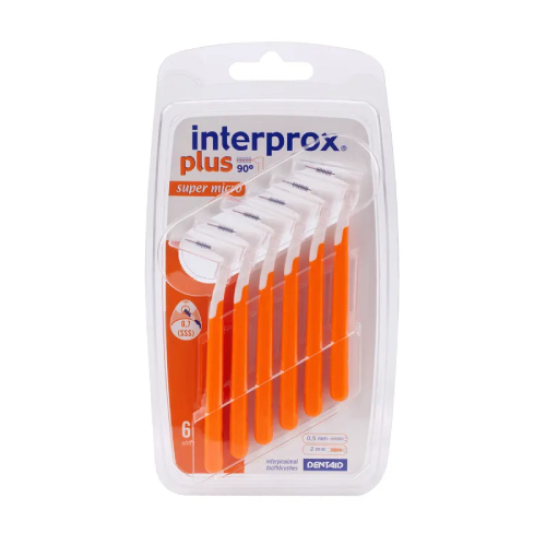 Межзубные ершики для брекетов Interprox Plus Super Micro 6 шт (0,7 мм) | фото