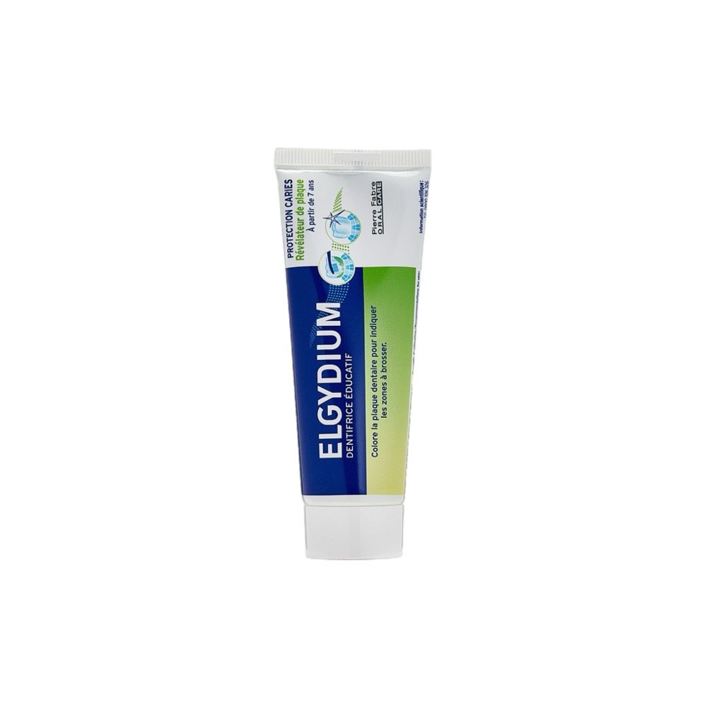Зубная паста-индикатор для взрослых и детей от 7 лет Elgydium Защита от кариеса Plaque-disclosing 50 мл | фото