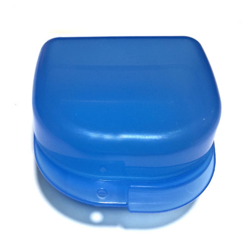 Denture Box – Бокс пластиковый, 78*83*45 мм (голубой) | фото