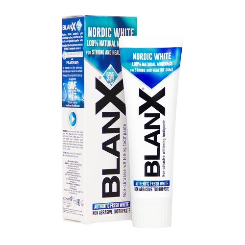 Зубная паста Blanx Nordic White отбеливающая, 75 мл | фото
