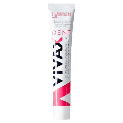 Vivax Dent Зубная паста с пептидным комплексом и бетулавитом | фото
