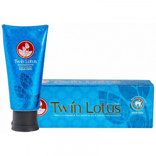 Twin Lotus Зубная паста Премиум "Свежесть и Прохлада" с натуральными травами (Aqua Cool)100 g