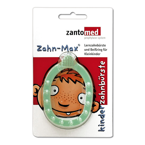 Zantomed детская щётка-прорезыватель, 0-2 лет, зеленая | фото