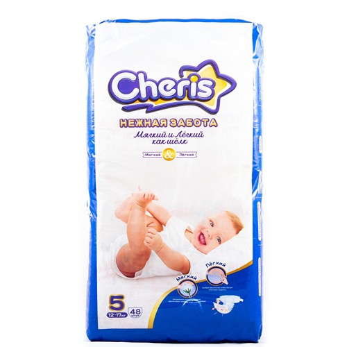 Детские подгузники Cheris 48 шт. размер XL (12-17кг.)