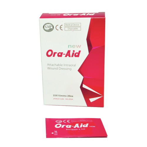 Заживляющий пластырь для слизистой рта ORA-AID, 25*15 мм, 20 шт слайд 1
