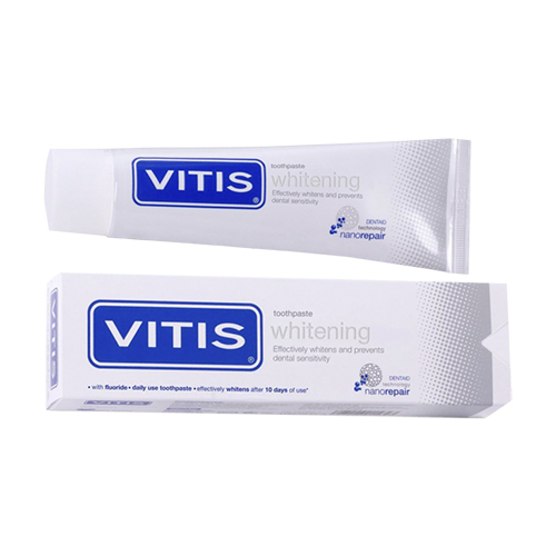 Vitis Whitening зубная паста отбеливающая, со фтором, 100 мл | фото