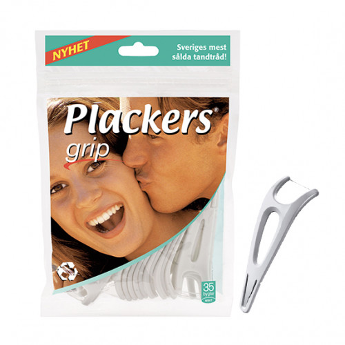 Plackers Grip флосс-зубочистка боковая, 35 шт. | фото