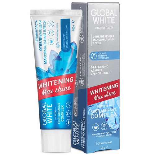 GLOBAL WHITE Отбеливающая зубная паста 100 г