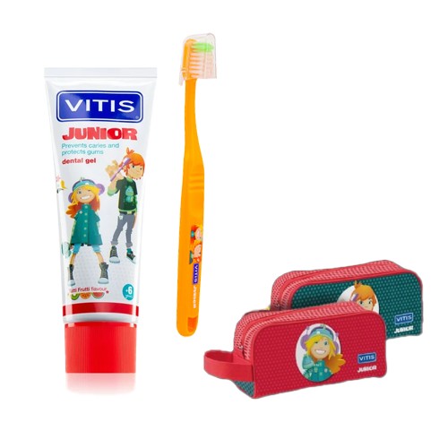 Vitis Junior Kit детский набор с зубной пастой и щеткой | фото