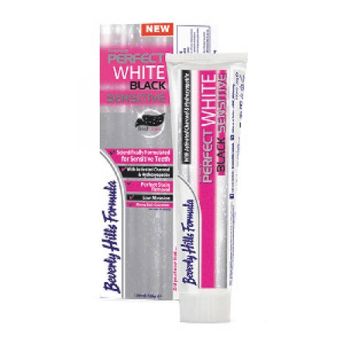 Beverly Hills Formula Perfect White Black Sensitive зубная паста, 100 мл, Ирландия
