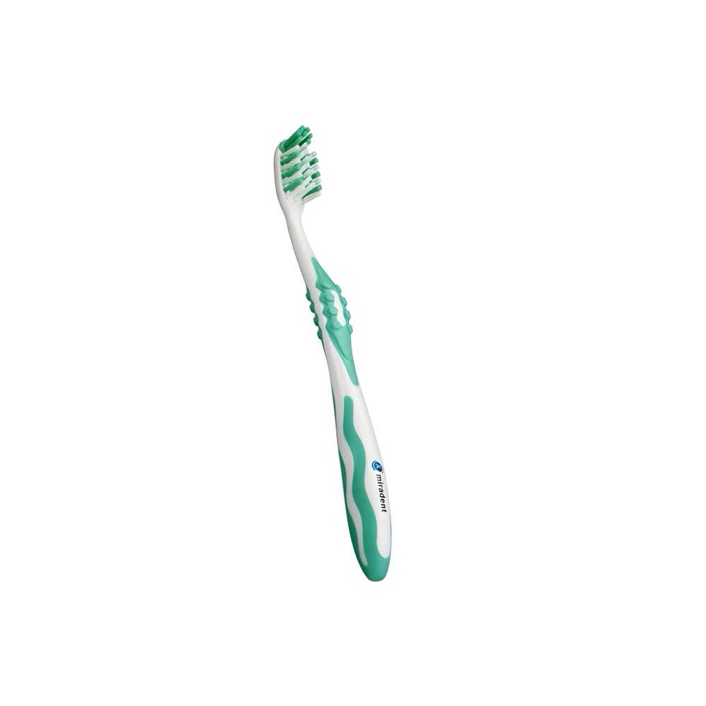 Carebrush white green зубная щетка средней жесткости | фото