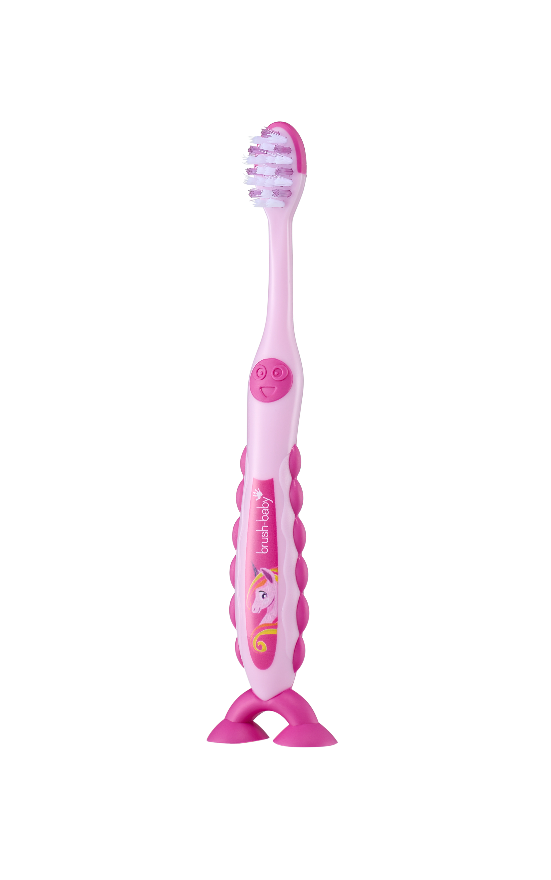 Brush-Baby FlossBrush NEW зубная щётка, 3-6 лет, единорог | фото