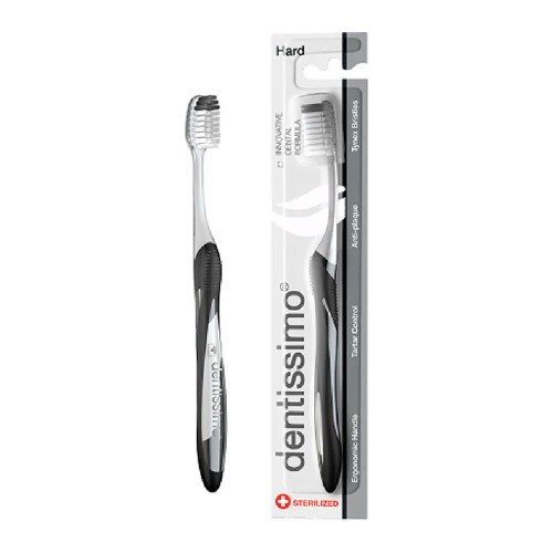 Dentissimo Зубная щетка Toothbrush Hard для взрослых. Хард с жесткой щетиной