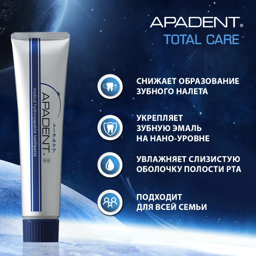 Apadent Total Care зубная паста реминерализирующая, 60 г слайд 4