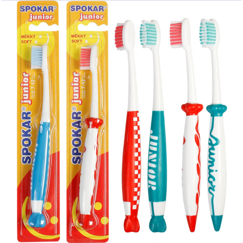 Spokar Junior extra soft Детская зубная щетка очень мягкая, 7+ | фото