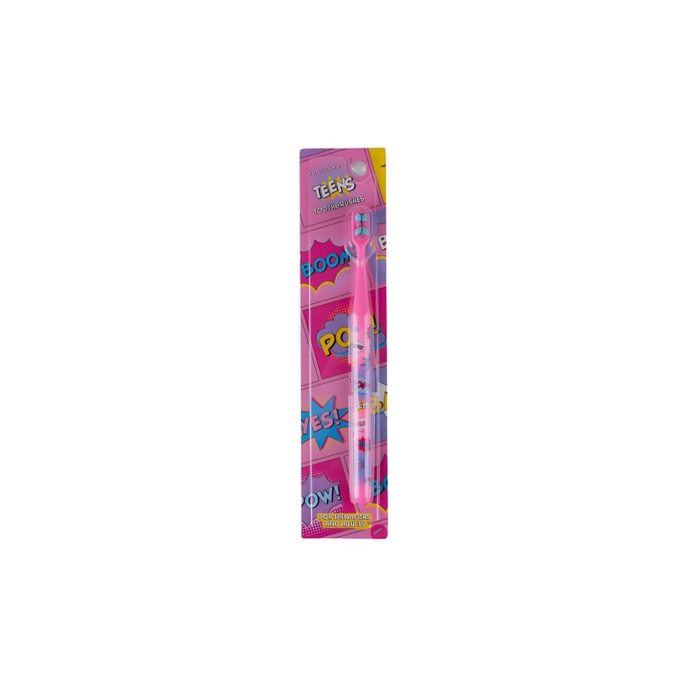 Зубная щетка MontCarotte TEENS Toothbrush Pink 7+ | фото