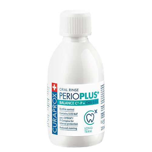 Жидкость - ополаскиватель CURAPROX Perio Plus Balance CHX 0,05%, (200 мл) | фото