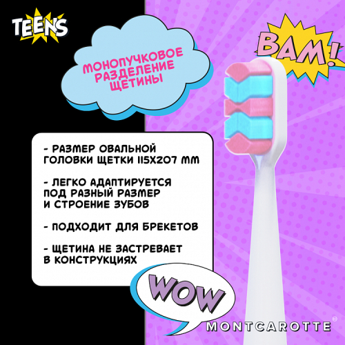 Teens Toothbrush White 1 рс/Зубная щетка 7+ Белая