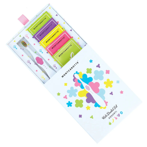 MontCarotte Подарочный набор детской косметики для зубов для детей "Розовый", 0+ | фото