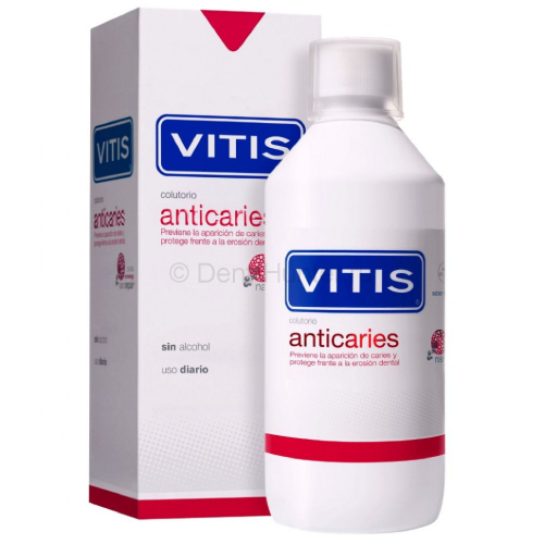 Ополаскиватель для полости рта VITIS Anticaries для ежедневного использования вкус ментола, 500мл | фото