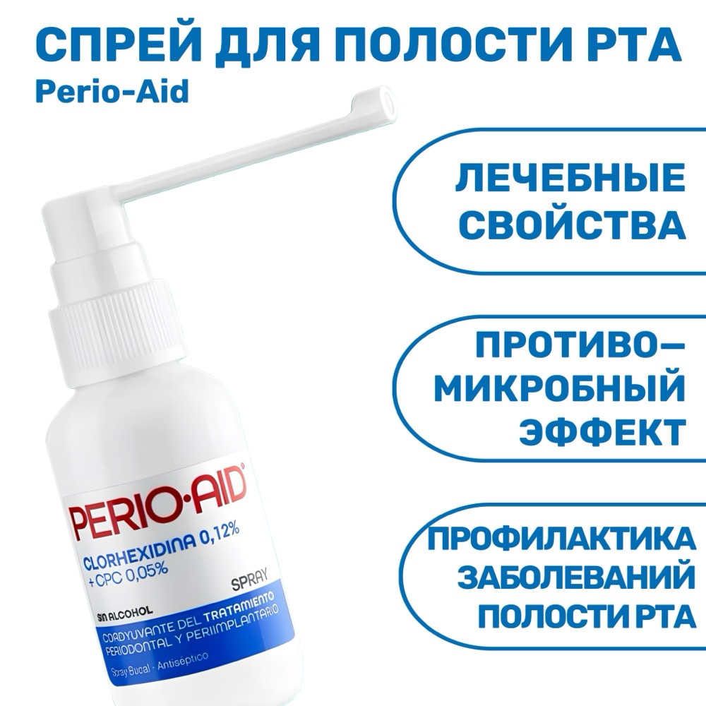 Спрей для полости рта Perio-Aid 0.12% с хлоргексидином 50 мл | фото