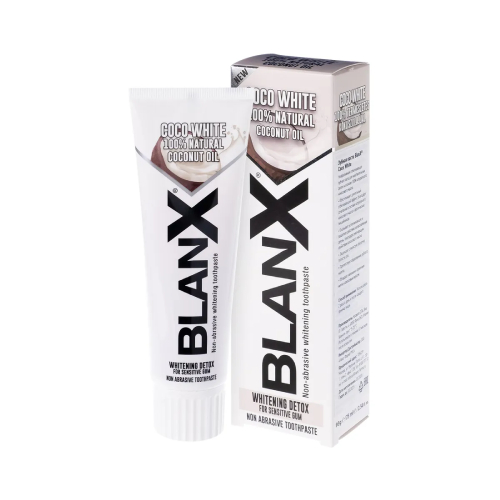 Зубная паста BlanX Coco White с кокосовым маслом, отбеливающая, 75 мл | фото
