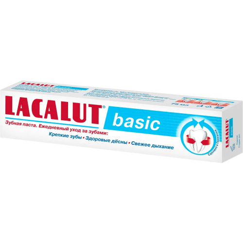 Детская зубная паста LACALUT Baby 0-2 защита от кариеса и укрепление эмали, 65 г