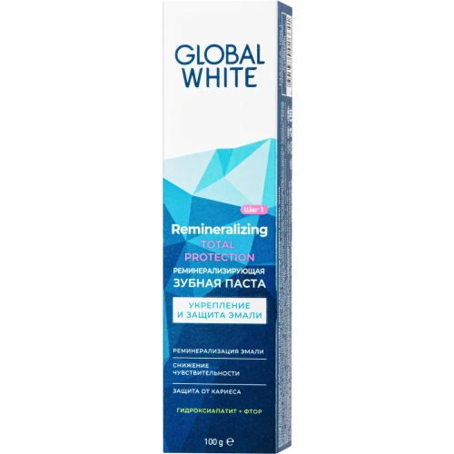 Зубная паста Global White реминерализирующая, 100 г | фото